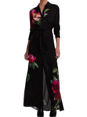 Alice and Olivia Chassidy Maxi Shirt Dress